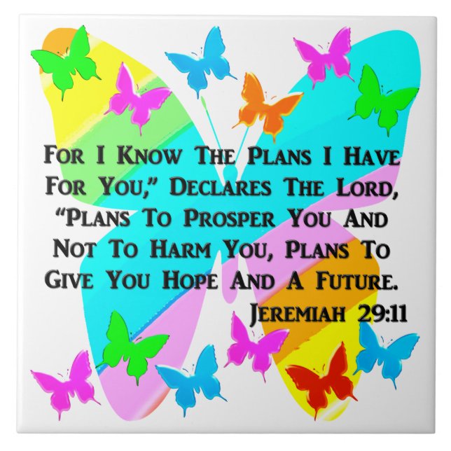 AZULEJO SER INSPIRADO JEREMIAH 29:11 (Frente)