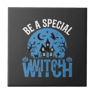 Azulejo Ser un diseño de Halloween de bruja especial_1