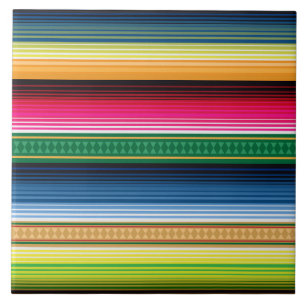 Azulejo Serape combinado mexicano tradicional