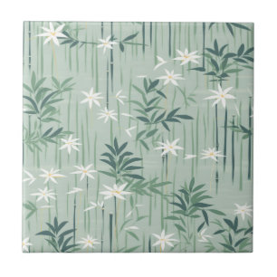 Azulejo Serena Flor de Bambú Asiática (4)