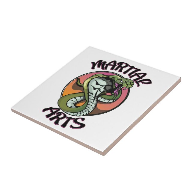 Azulejo Serpiente de artes marciales (Lado)