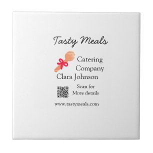 Azulejo Servicios de restauración agregar nombre QR código