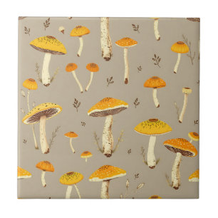 Azulejo Seta Amarilla Ocre Botánica Caprichosa del Bosque