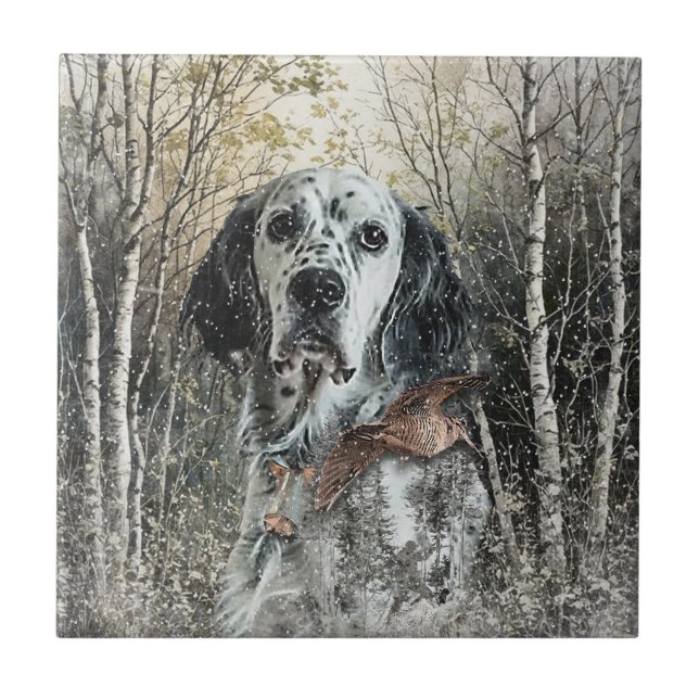 Azulejo Setter Inglés  (Frente)