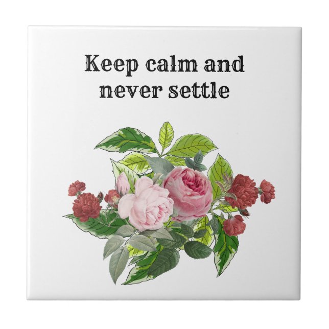 Azulejo Shabby chic blooming flowers (Frente)