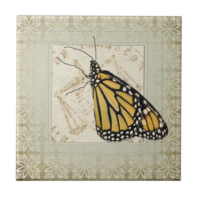Azulejo Shabby Chic Butterfly (Frente)