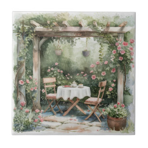 Azulejo Shabby Chic Cottage Garden Tile Cerámico
