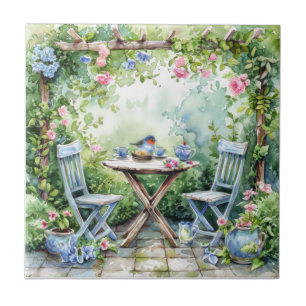 Azulejo Shabby Chic Cottage Garden Tile Cerámico