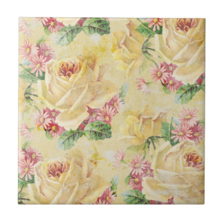 Azulejo Shabby Chic Floral Tile