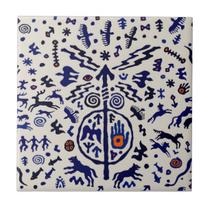 Azulejo Shaman Ritual Talisman Tile