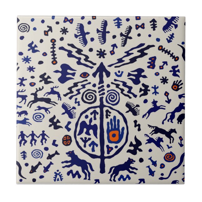Azulejo Shaman Ritual Talisman Tile (Frente)