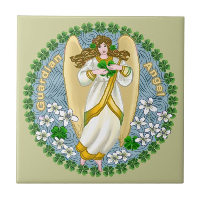 Azulejo Shamrock Angel Tile (Frente)