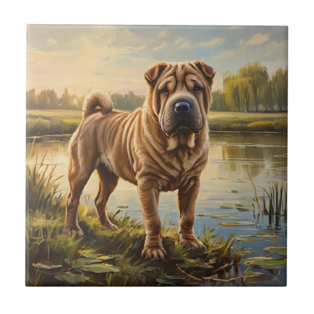 Azulejo Shar Pei (Frente)