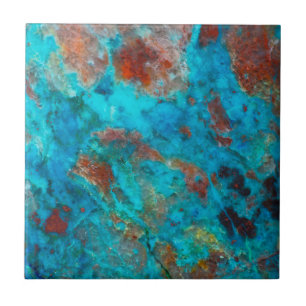 Azulejo Shattuckite azul
