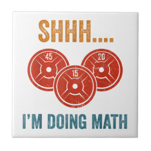 Azulejo Shhhh Estoy Haciendo Matemáticas Levantador de Pes