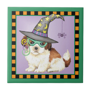 Azulejo Shih Tzu Witch