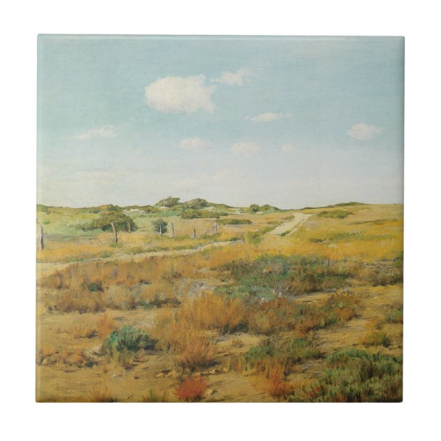 Azulejo Shinnecock Hills de William Merritt Chase (Frente)