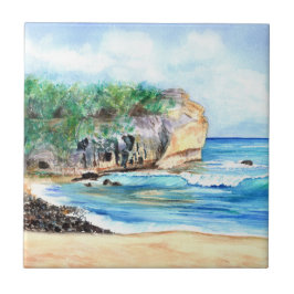 Azulejo Shipwreck Beach Kauai Ceramic Tile