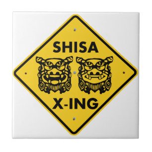 Azulejo Shisa X-ing