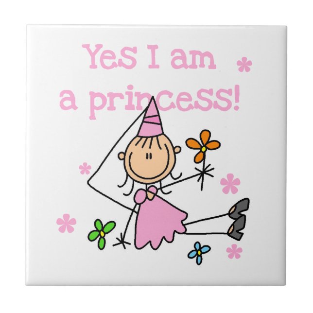 Azulejo Sí, soy una princesa (Frente)