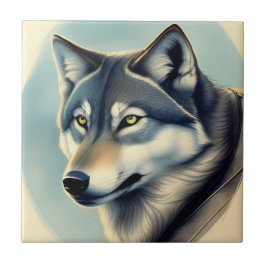 Azulejo Siberian Husky