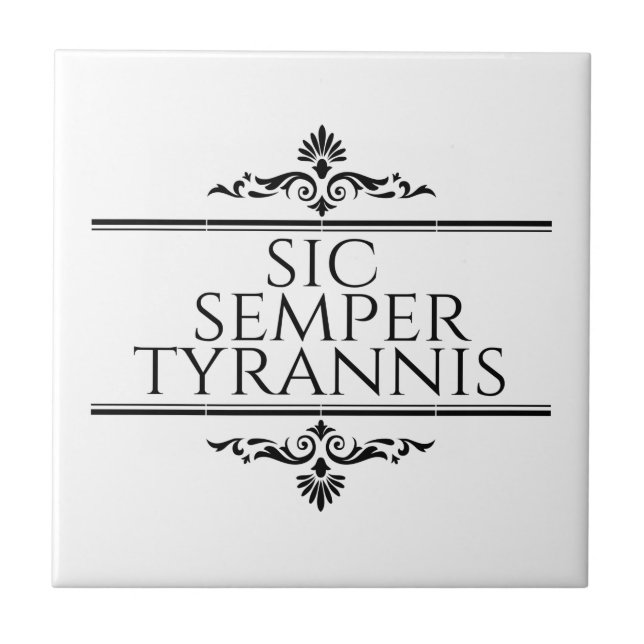 Azulejo Sic Semper Tyrannis (Frente)