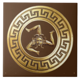 Azulejo Sicilia Trinacria Wall Tile