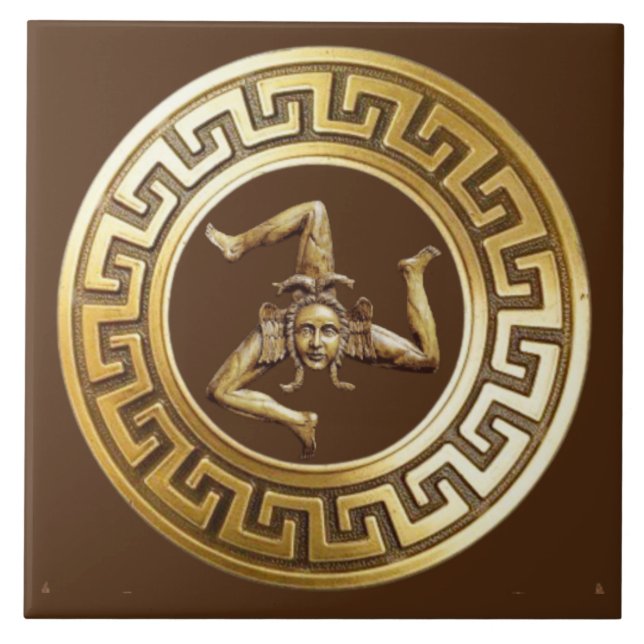Azulejo Sicilia Trinacria Wall Tile (Frente)