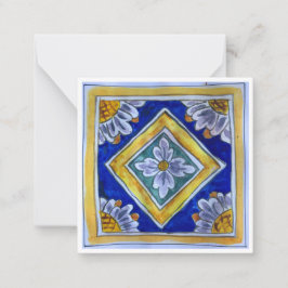 Azulejo siciliano - P2 - Tarjeta plana sin nota