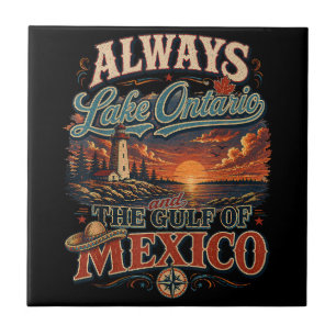 Azulejo Siempre el lago Ontario y el golfo de México