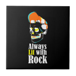 Azulejo Siempre iluminado con rock