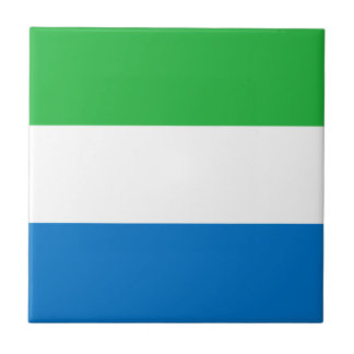 Azulejo Sierra Leone Flag