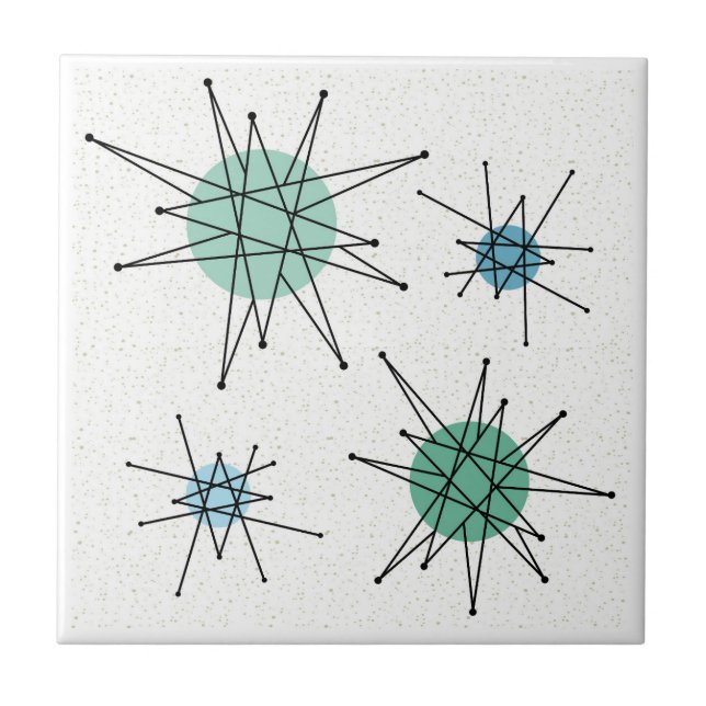 Azulejo Siglo medio Franciscano Starburst 6 (Frente)