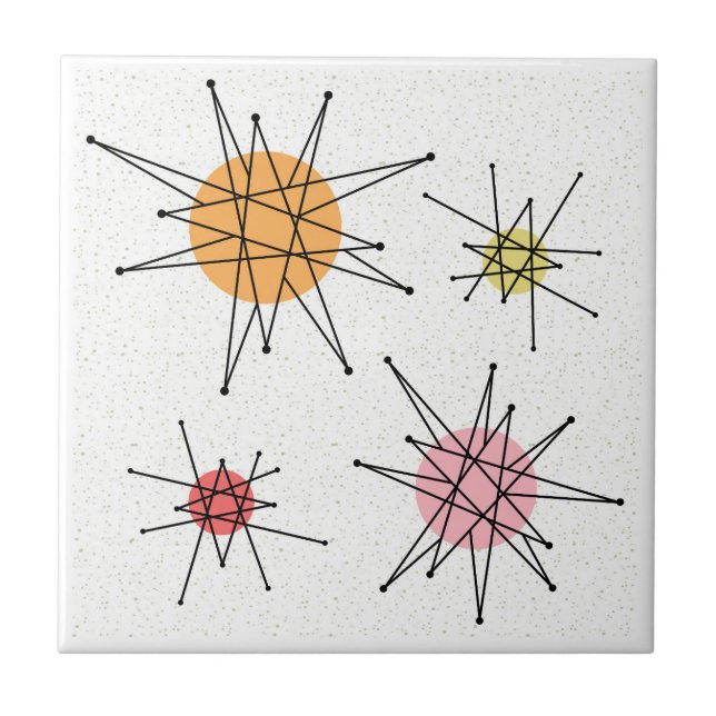 Azulejo Siglo medio Franciscano Starburst 8 (Frente)