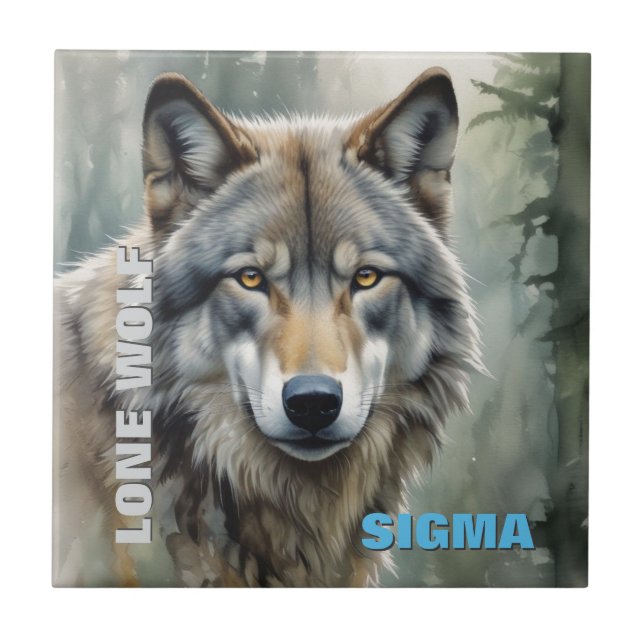 Azulejo Sigma Male Lone Wolf (Frente)