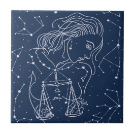 Azulejo Signo de Libra zodiac