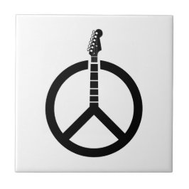 Azulejo Signo de paz de guitarra