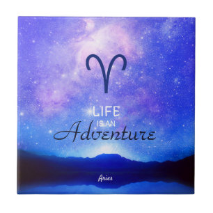 Azulejo Signo zodiacal Aries Cielo Estelar Soñador Cita