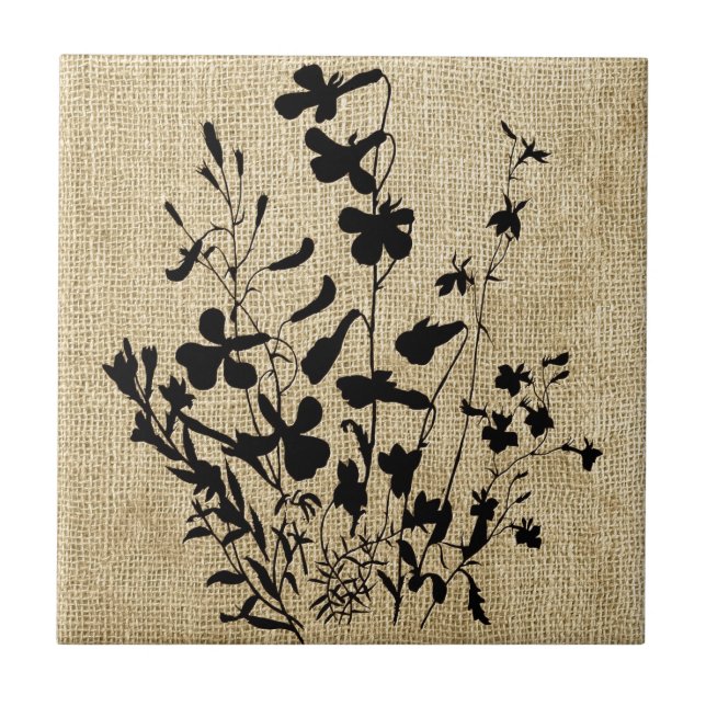 Azulejo Silhouette Burlap (Frente)