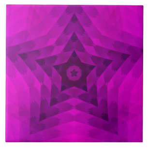 Azulejo Silhouette de árbol de Navidad y gradiente de est