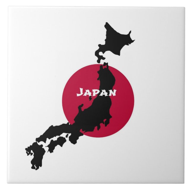 Azulejo Silhouette de Japón (Frente)