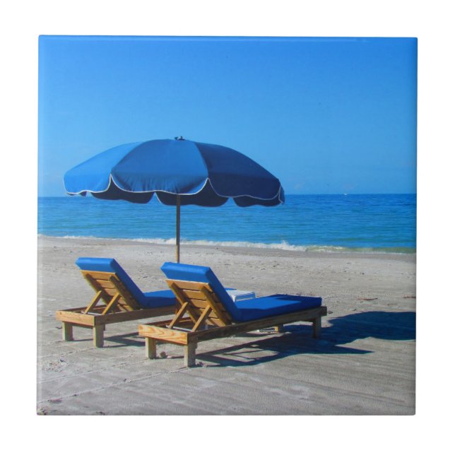 Azulejo Sillones del parasol de playa (Frente)