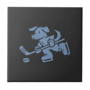 Azulejo Silueta de perro Golden Retriever Labrador Hockey