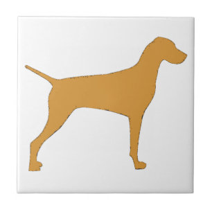Azulejo silueta del color del vizsla