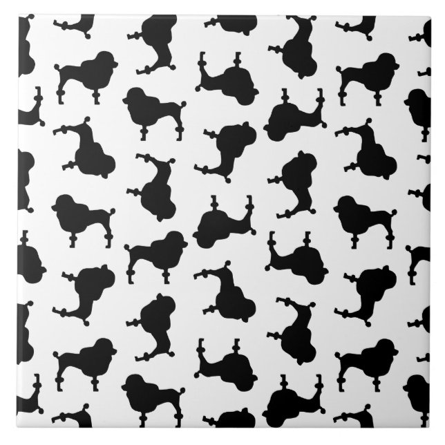 Azulejo Siluetas de perro de caramelo PERSONALIZADO COLOR  (Frente)