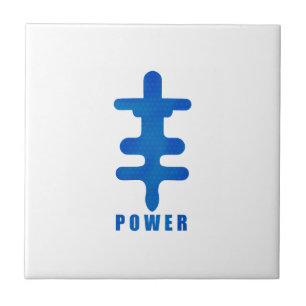 Azulejo Símbolo Adinkra Power Okodee Mmowere Idea de regal