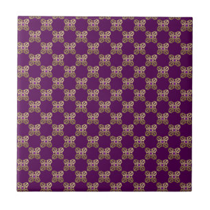 Azulejo Símbolo budista dorado de Vajra