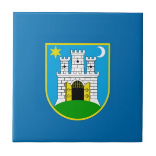 Azulejo Símbolo croático de la bandera de la ciudad de Zag