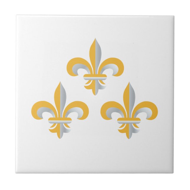 Azulejo Símbolo de Flor de Lis (Frente)