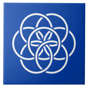 Azulejo Símbolo Internacional del Planeta Tierra